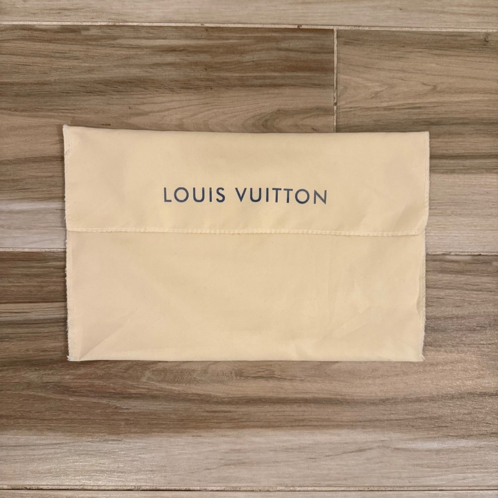 Louis Vuitton Cream Cotton Dust Bag for Small Leather Goods 14.5 x 9.5